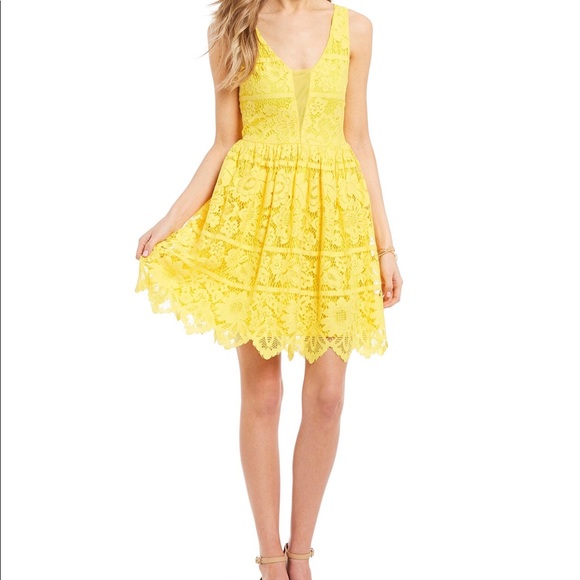 juniors yellow dress